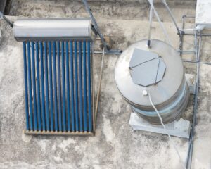 Solar water heatihg system.