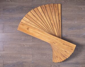 Laminate floor on wood background texture. Wooden laminate floor