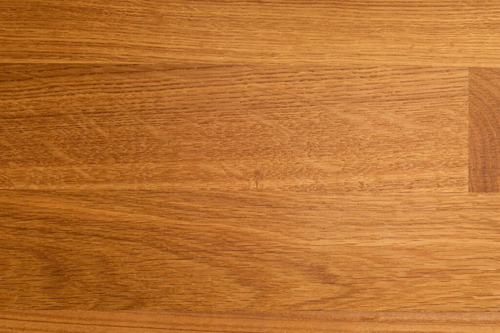 Top view of light brown oak laminate