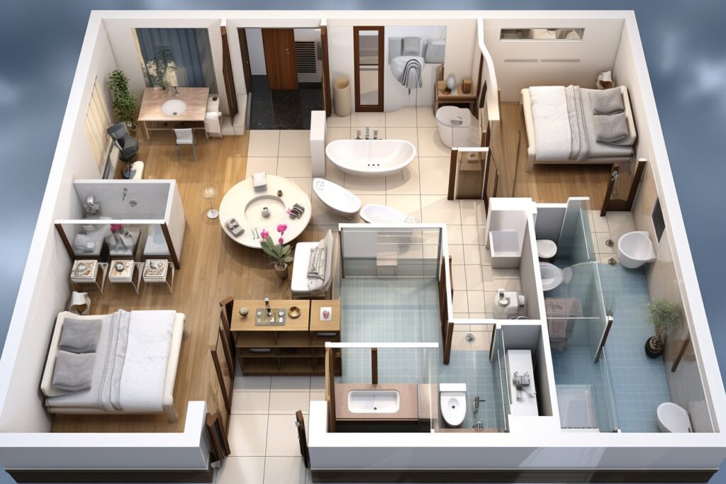 Optimisez votre espace avec un plan de salle de bain 6m2
